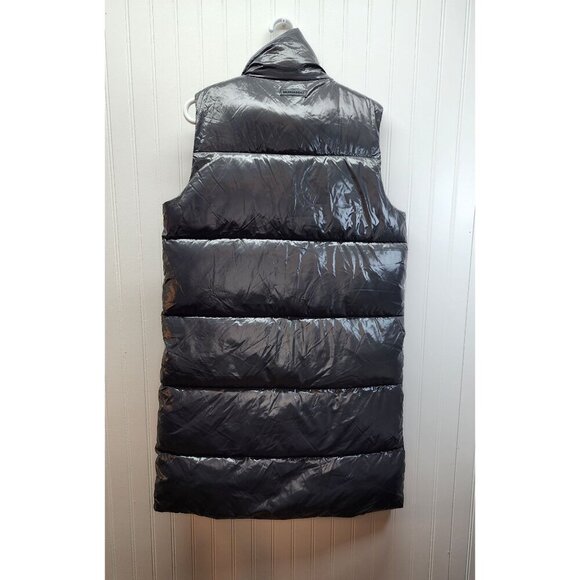 Bernardo Womens Puffer Vest With High Neck with Belt Strap & Snap Pockets - Picture 5 of 15